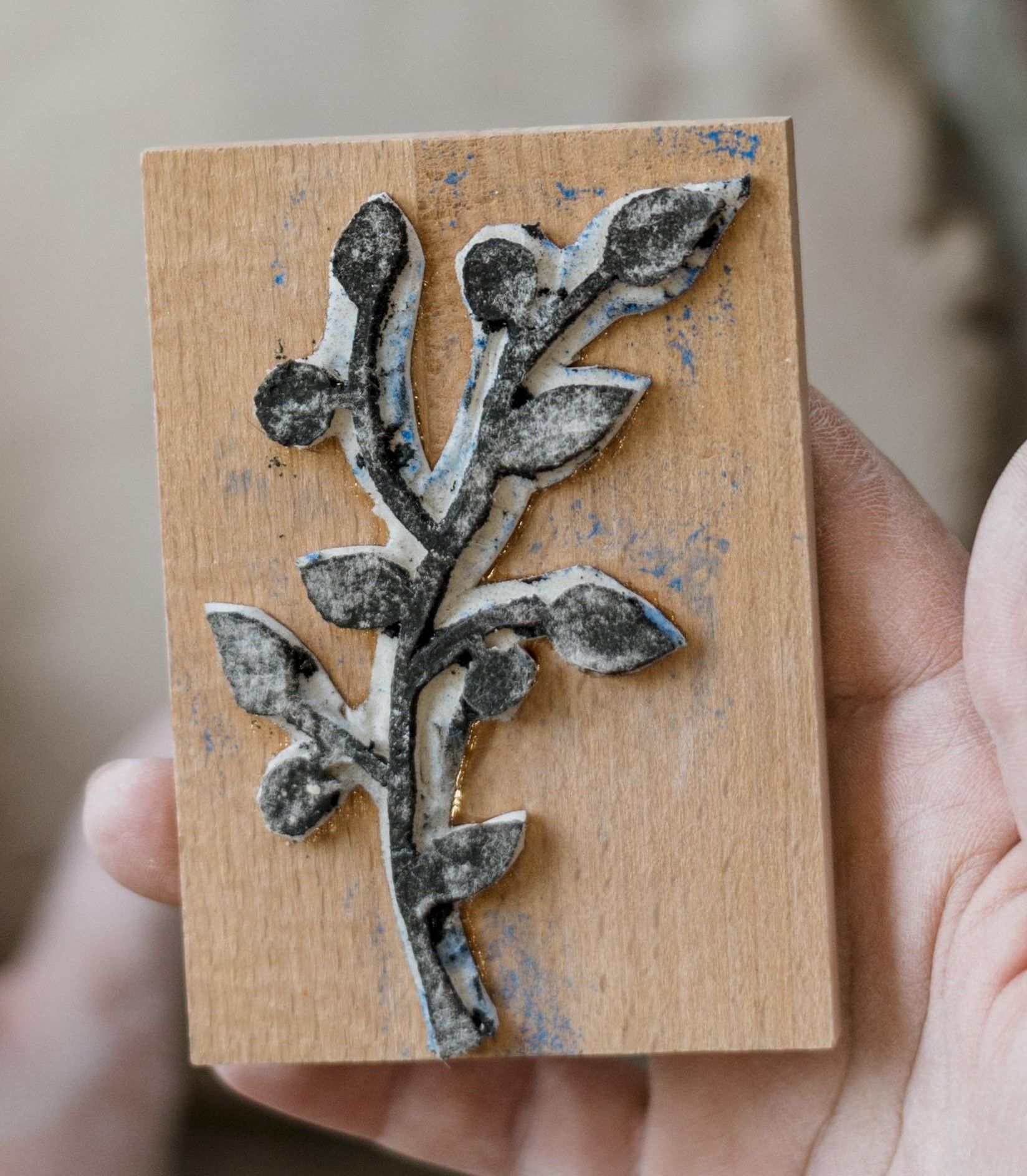 un tampon représentant une plante