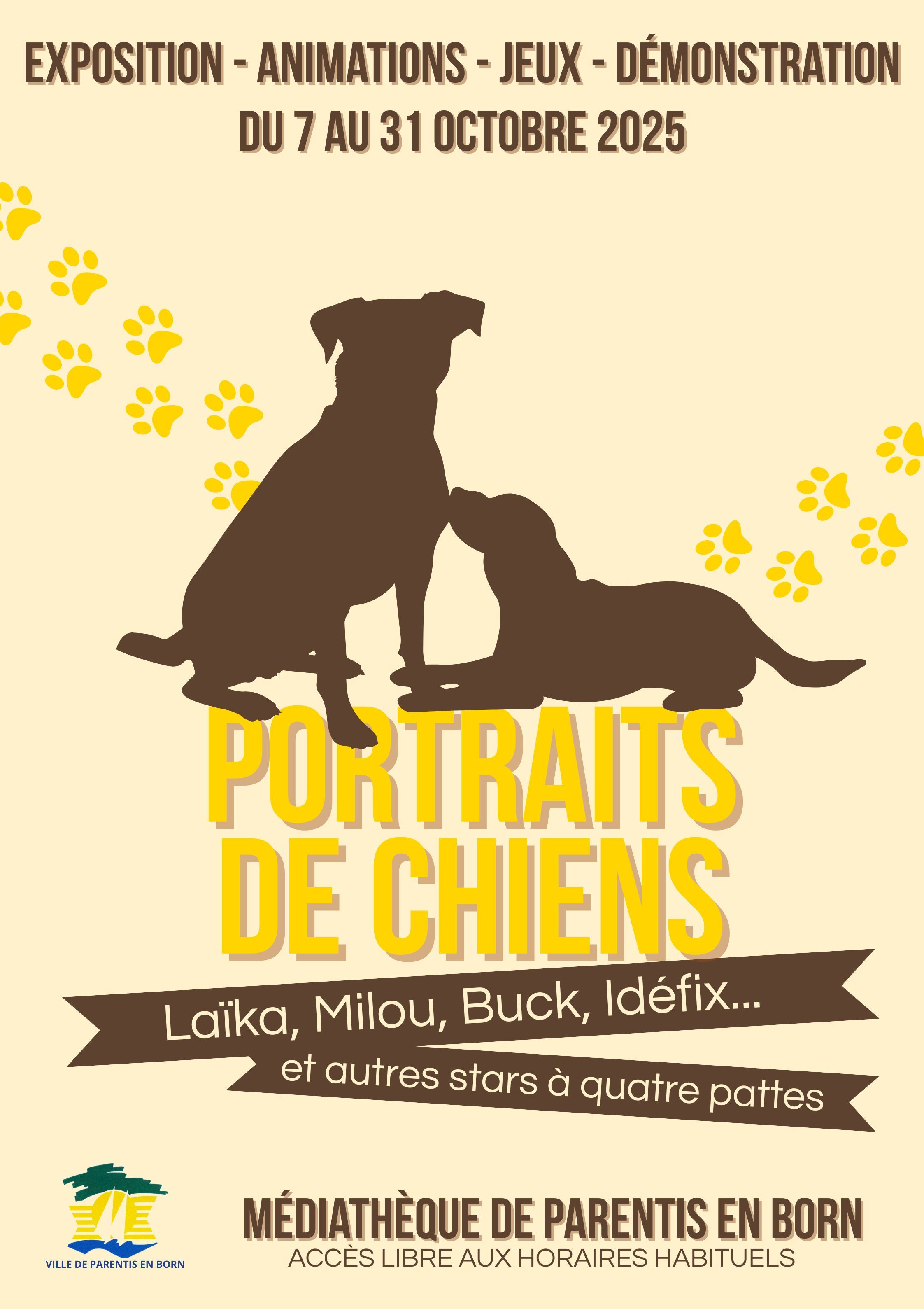 exposition portrait de chien