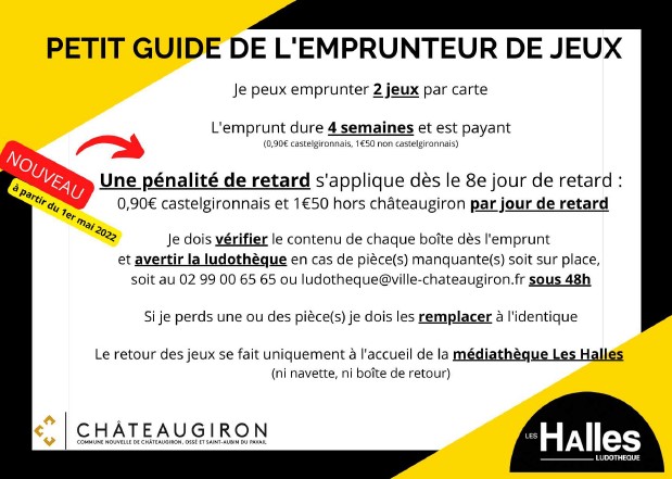 GUIDE DE LEMPRUNTEUR DE JEUX